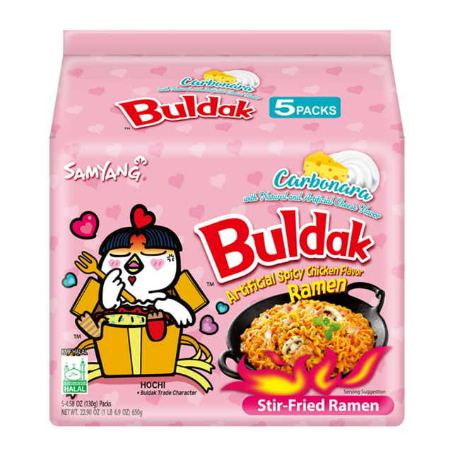 Buldak Ramen Inst Spicy Hot Chicken Carbonara Flv 5/4.58oz